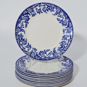 Spode Delamere Blue 10 Salad Plates 7⅞in 2000's Made In England S3734-A6